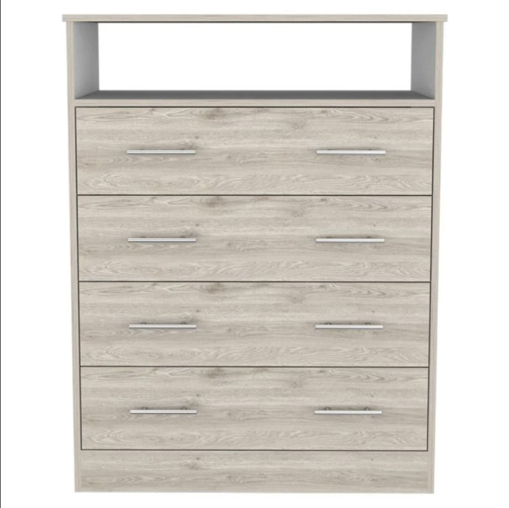 33" Light Grey Manufactured Wood Four Drawer Dresser - Homeroots - Flyclothing LLC
