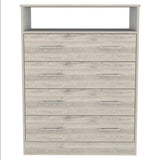 33" Light Grey Manufactured Wood Four Drawer Dresser - Homeroots - Flyclothing LLC