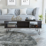 40" Carbon Espresso Manufactured Wood Rectangular Coffee Table - Homeroots