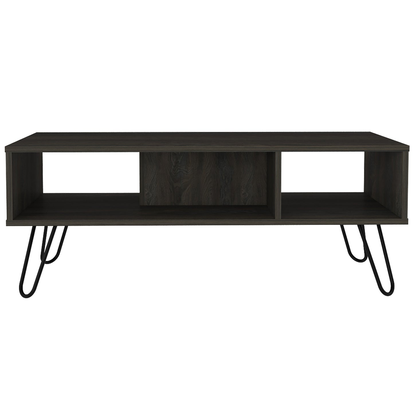 40" Carbon Espresso Manufactured Wood Rectangular Coffee Table - Homeroots - Flyclothing LLC