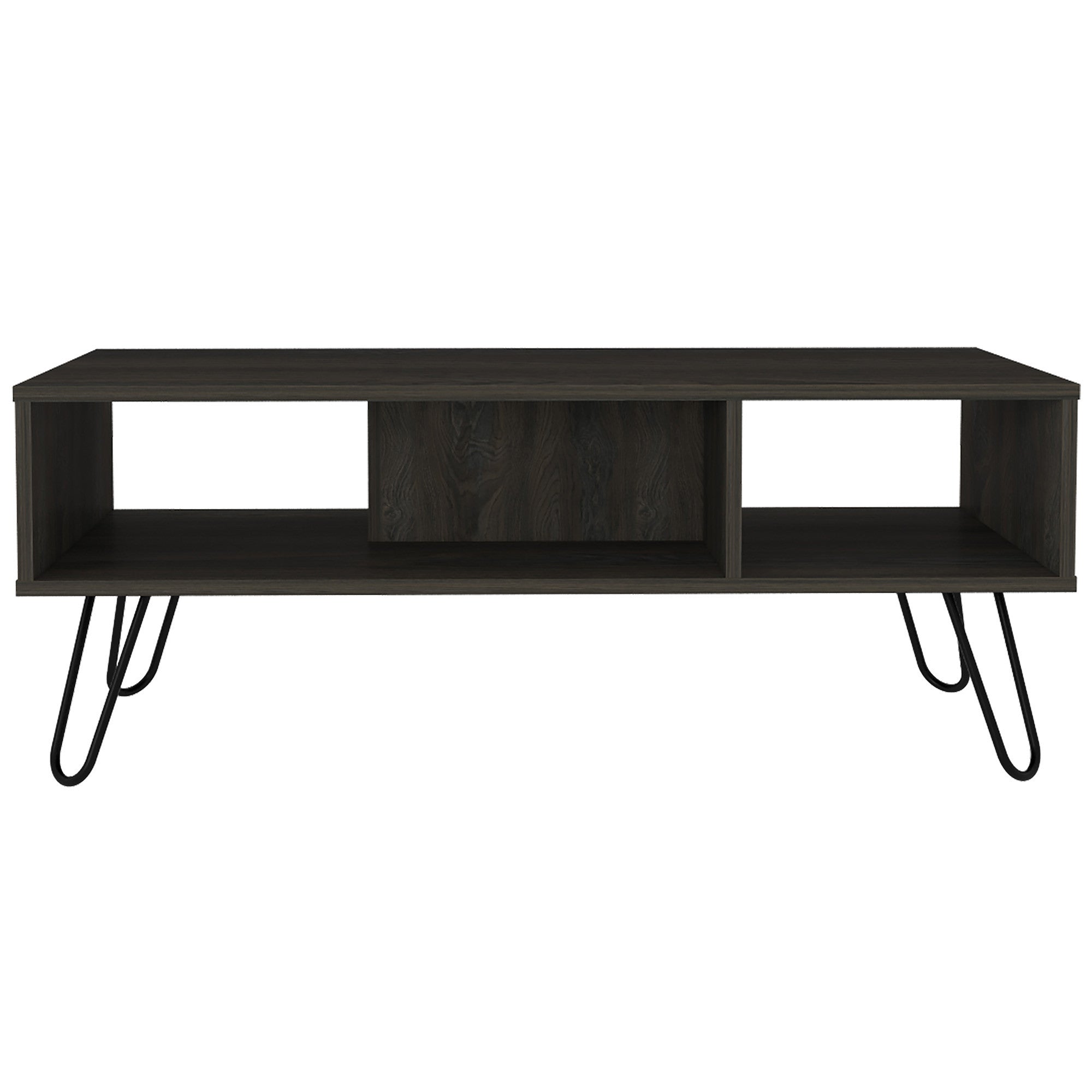 40" Carbon Espresso Manufactured Wood Rectangular Coffee Table - Homeroots - Flyclothing LLC