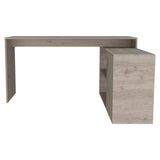 60" Light Gray L Shape Computer Desk - Homeroots - Flyclothing LLC