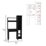 40" Black Computer Desk - Homeroots - Flyclothing LLC