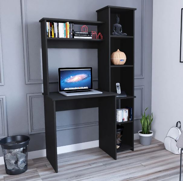 40" Black Computer Desk - Homeroots - Flyclothing LLC