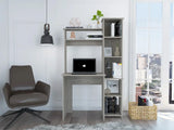 40" Light Gray Computer Desk - Homeroots - Flyclothing LLC