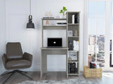 40" Light Gray Computer Desk - Homeroots