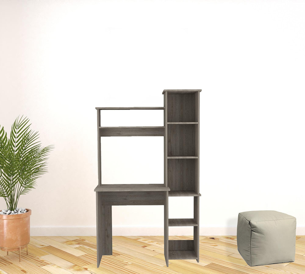 40" Light Gray Computer Desk - Homeroots - Flyclothing LLC