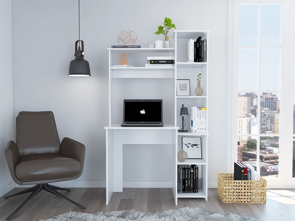 40" White Computer Desk - Homeroots - Flyclothing LLC