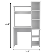 40" White Computer Desk - Homeroots - Flyclothing LLC