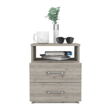 Modern and Stylish Light Grey Particle Bedroom Nightstand - Homeroots - Flyclothing LLC