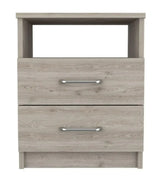 Modern and Stylish Light Grey Particle Bedroom Nightstand - Homeroots - Flyclothing LLC
