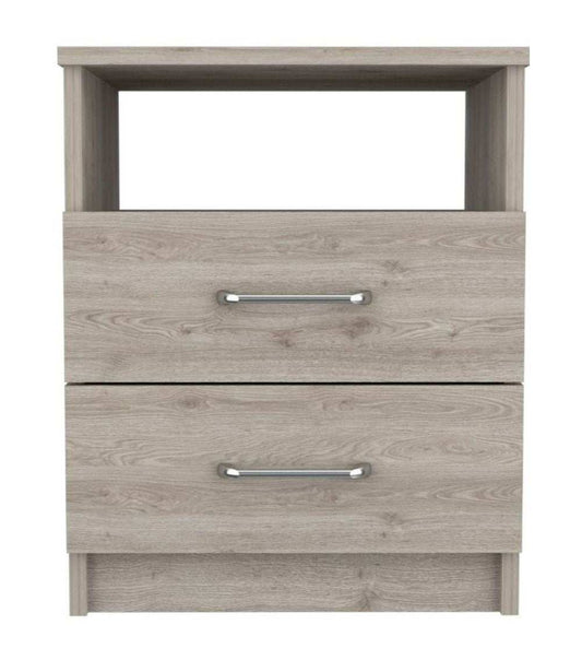 Modern and Stylish Light Grey Particle Bedroom Nightstand - Homeroots - Flyclothing LLC