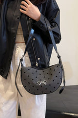 Polyester Printed Adjustable Strap Crossbody Bag - Trendsi