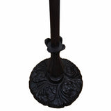 62" Brown Traditional Shaped Floor Lamp With White Stained Glass Bowl Shade - Homeroots - Flyclothing LLC