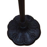 62" Brown Traditional Shaped Floor Lamp With White Stained Glass Bowl Shade - Homeroots - Flyclothing LLC