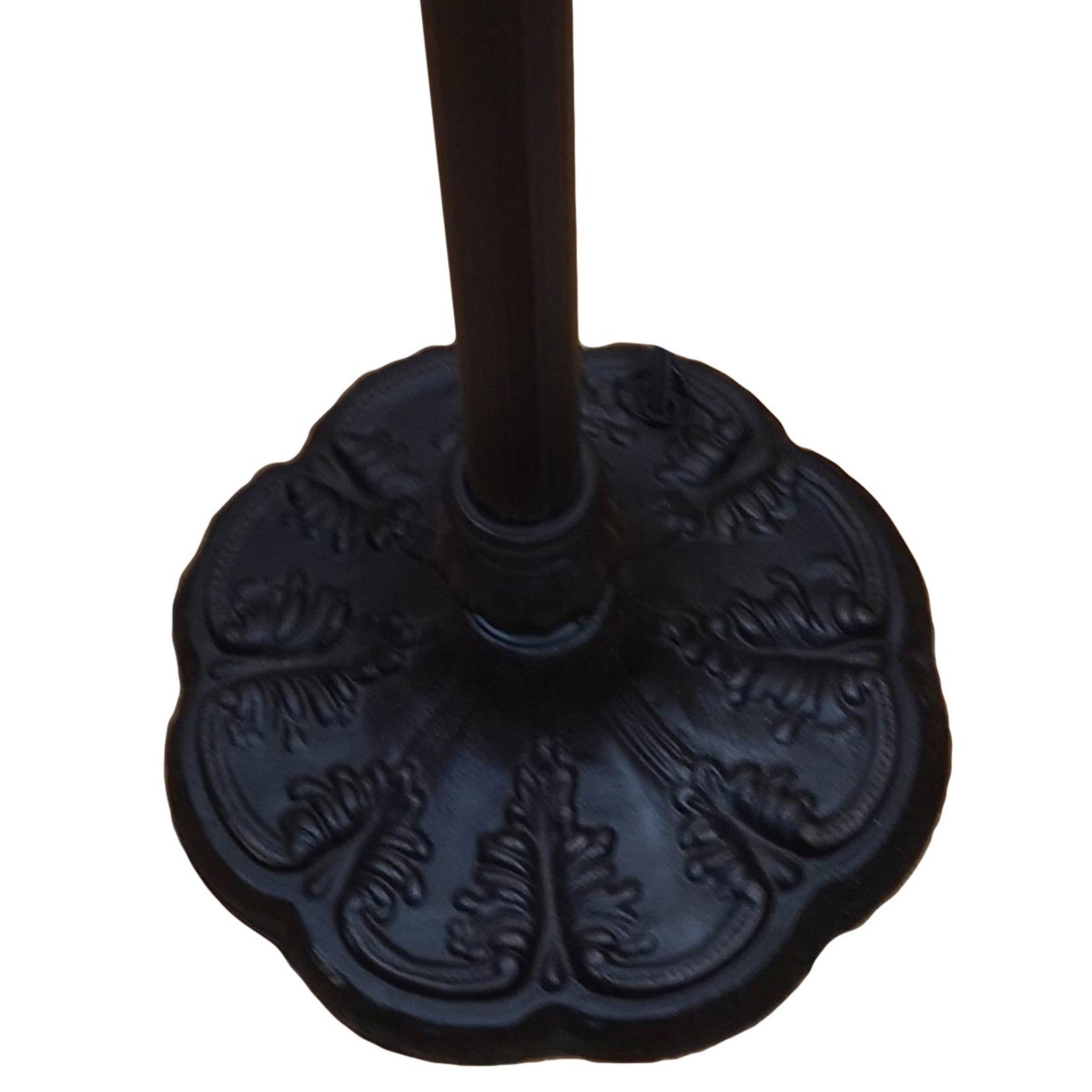 62" Brown Traditional Shaped Floor Lamp With White Stained Glass Bowl Shade - Homeroots - Flyclothing LLC
