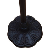 62" Brown Traditional Shaped Floor Lamp With White Stained Glass Bowl Shade - Homeroots