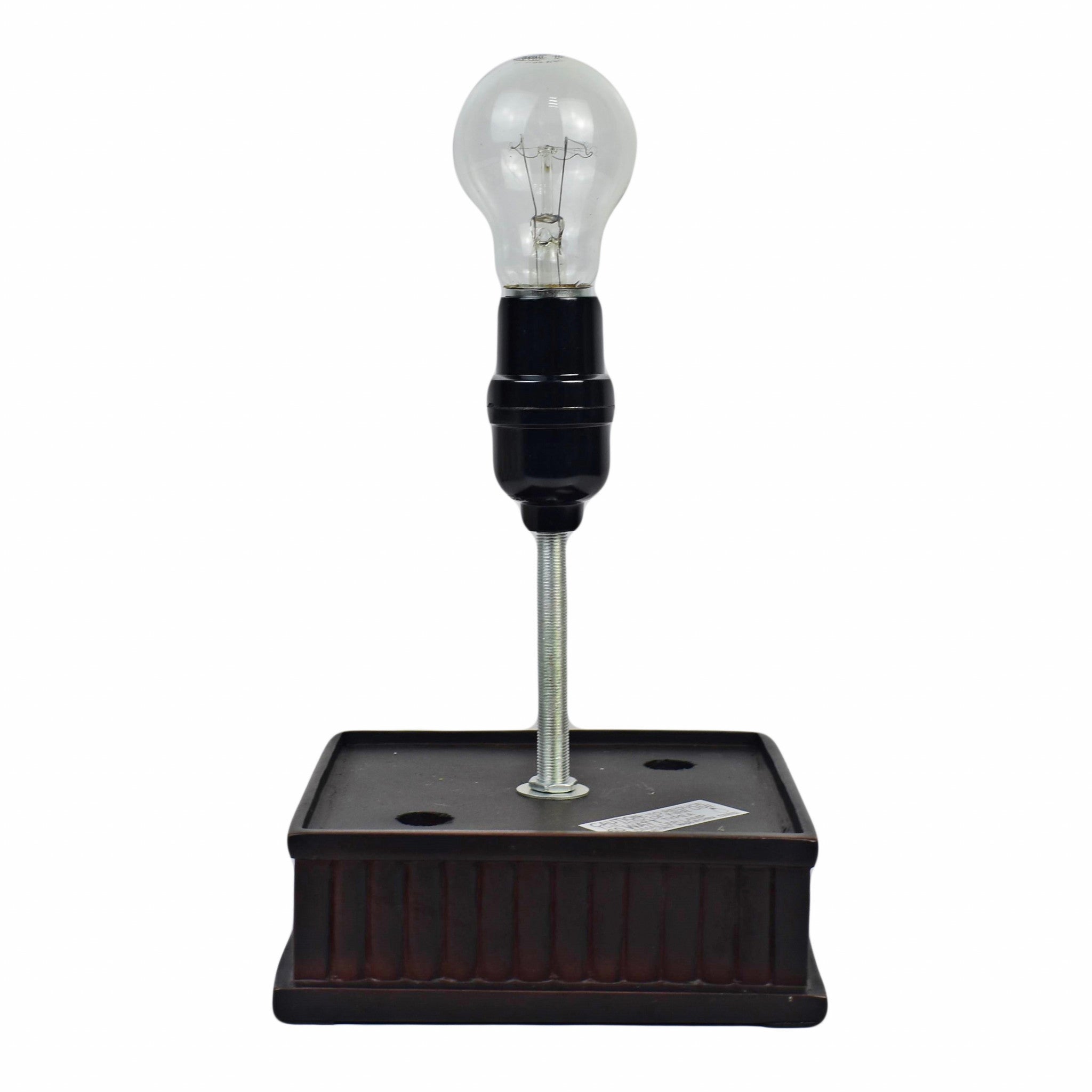 18" Tiffany Style Jeweled Dark Brown Base Table Lamp - Homeroots - Flyclothing LLC