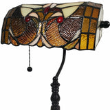 19" Dark Brown Candlestick Table Lamp With Beige Dome Shade - Homeroots - Flyclothing LLC