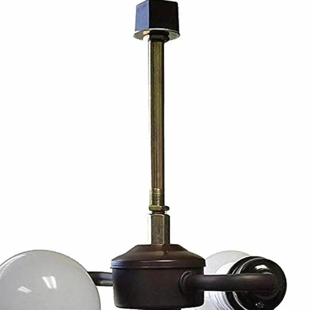 22" Dark Brown Metal Two Light Candlestick Table Lamp With Ivory Shade - Homeroots - Flyclothing LLC