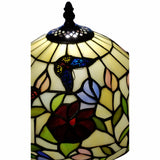 19" Dark Brown Metal Candlestick Table Lamp With Red and Black Dome Shade - Homeroots - Flyclothing LLC