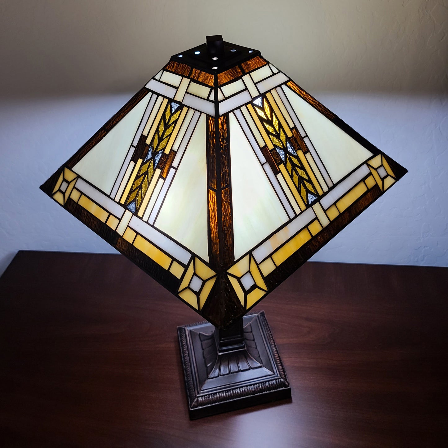 22" Dark Brown Metal Two Light Candlestick Table Lamp With Beige Shade - Homeroots - Flyclothing LLC
