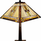 22" Dark Brown Metal Two Light Candlestick Table Lamp With Beige Shade - Homeroots - Flyclothing LLC