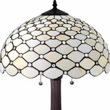 23" Dark Brown Metal Two Light Candlestick Table Lamp With White Shade - Homeroots