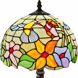 19" Dark Brown Metal Candlestick Table Lamp With Ivory Dome Shade - Homeroots - Flyclothing LLC