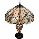 27" Dark Brown Metal Two Light Candlestick Table Lamp With Beige Shade - Homeroots