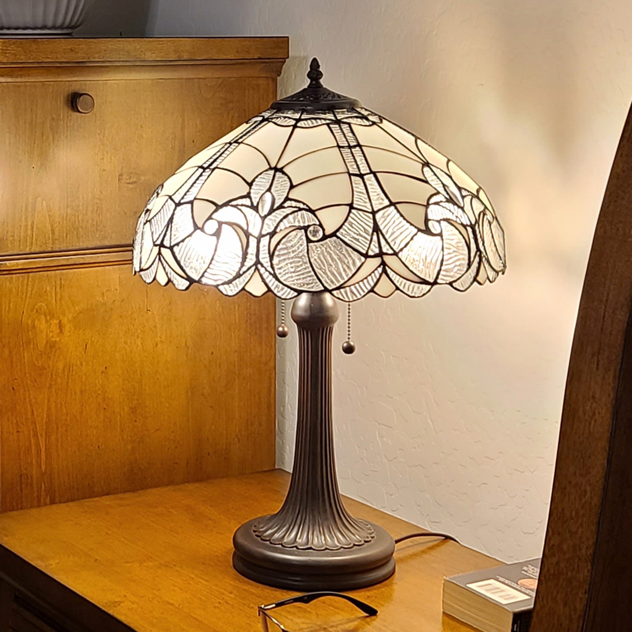 24" Dark Brown Metal Two Light Candlestick Table Lamp With Dark Brown Shade - Homeroots - Flyclothing LLC