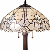 24" Dark Brown Metal Two Light Candlestick Table Lamp With Dark Brown Shade - Homeroots