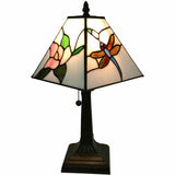 15" Dark Brown Metal Candlestick Table Lamp With White Empire Shade - Homeroots - Flyclothing LLC
