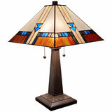 22" Dark Brown Metal Two Light Candlestick Table Lamp With Off White Empire Shade - Homeroots - Flyclothing LLC