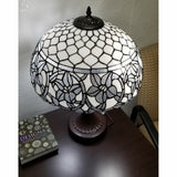 23" Dark Brown Metal Two Light Candlestick Table Lamp With White Shade - Homeroots - Flyclothing LLC