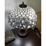 23" Dark Brown Metal Two Light Candlestick Table Lamp With White Shade - Homeroots - Flyclothing LLC