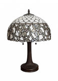 23" Dark Brown Metal Two Light Candlestick Table Lamp With White Shade - Homeroots