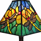 15" Dark Brown Metal Candlestick Table Lamp With Green Empire Shade - Homeroots - Flyclothing LLC