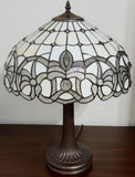 23" Dark Brown Metal Two Light Candlestick Table Lamp With White Shade - Homeroots - Flyclothing LLC