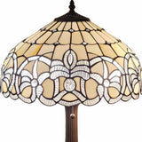 23" Dark Brown Metal Two Light Candlestick Table Lamp With White Shade - Homeroots - Flyclothing LLC