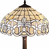 23" Dark Brown Metal Two Light Candlestick Table Lamp With White Shade - Homeroots