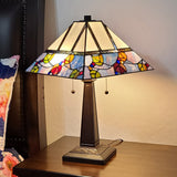 22" Dark Brown Metal Two Light Candlestick Table Lamp With White Shade - Homeroots - Flyclothing LLC