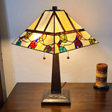 22" Dark Brown Metal Two Light Candlestick Table Lamp With White Shade - Homeroots - Flyclothing LLC