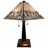 22" Dark Brown Metal Two Light Candlestick Table Lamp With White Shade - Homeroots