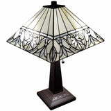 22" Dark Brown Metal Two Light Candlestick Table Lamp With White Shade - Homeroots - Flyclothing LLC