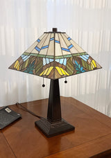 22" Dark Brown Metal Two Light Candlestick Table Lamp With White Shade - Homeroots - Flyclothing LLC