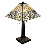 22" Dark Brown Metal Two Light Candlestick Table Lamp With White Shade - Homeroots