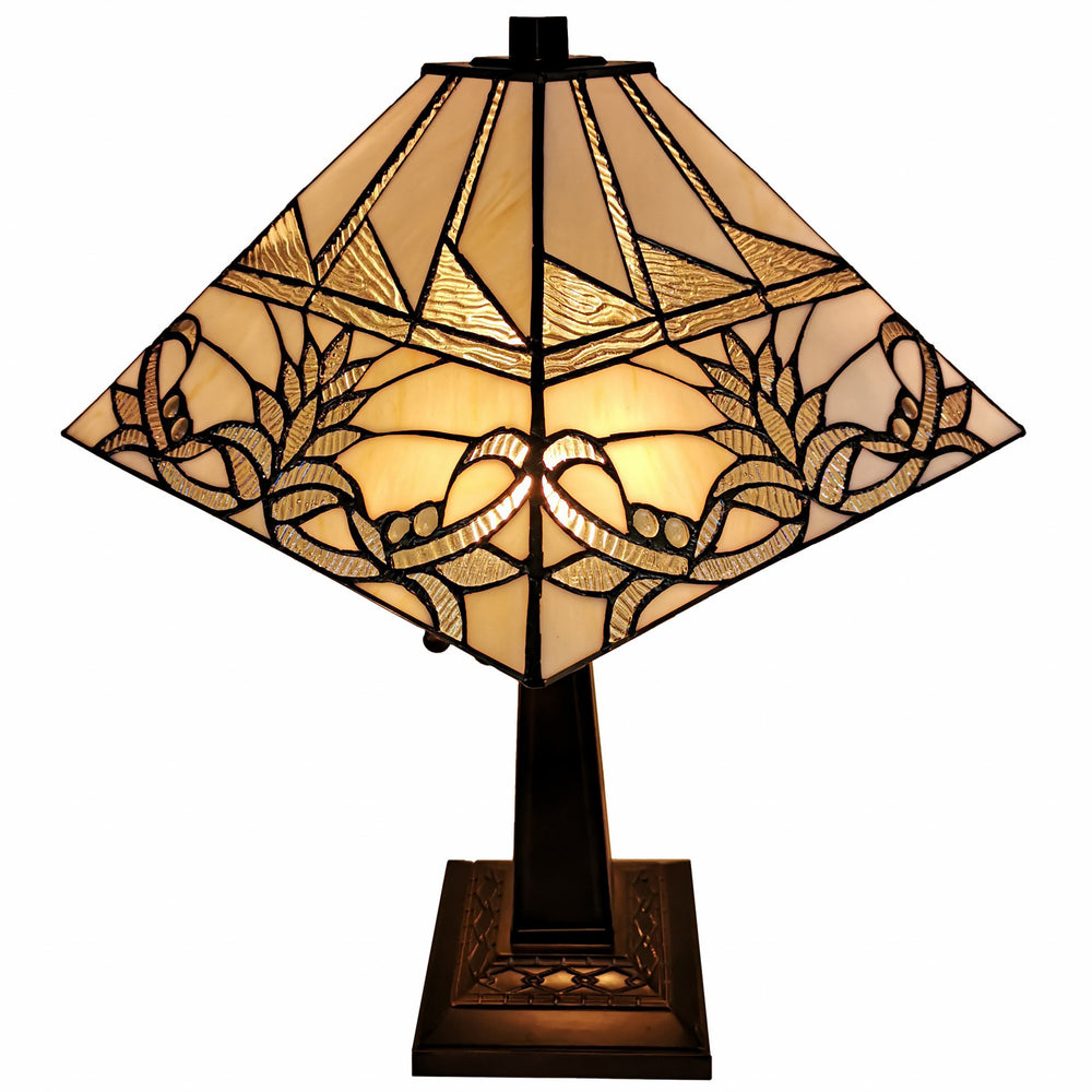 22" Dark Brown Metal Two Light Candlestick Table Lamp With White Empire Shade - Homeroots - Flyclothing LLC