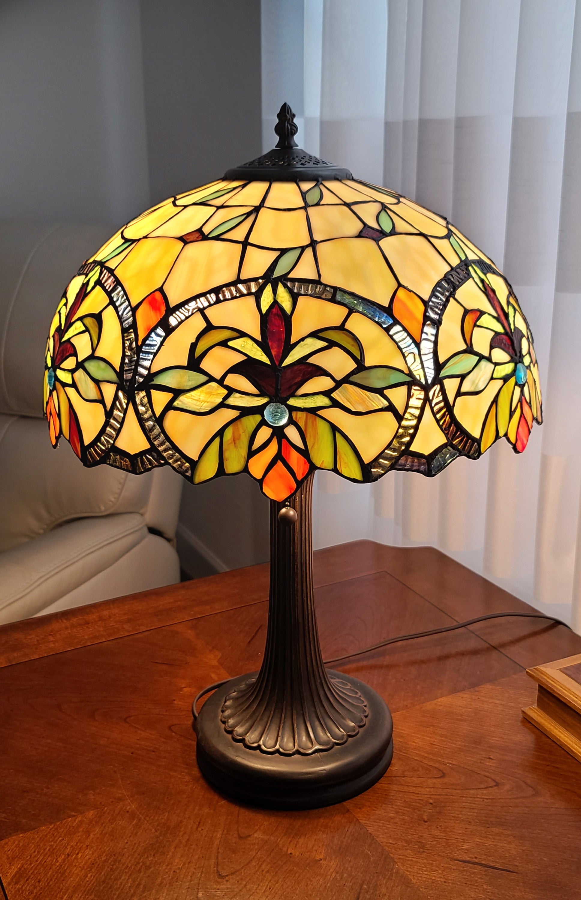 23" Dark Brown Metal Two Light Candlestick Table Lamp With White Shade - Homeroots - Flyclothing LLC