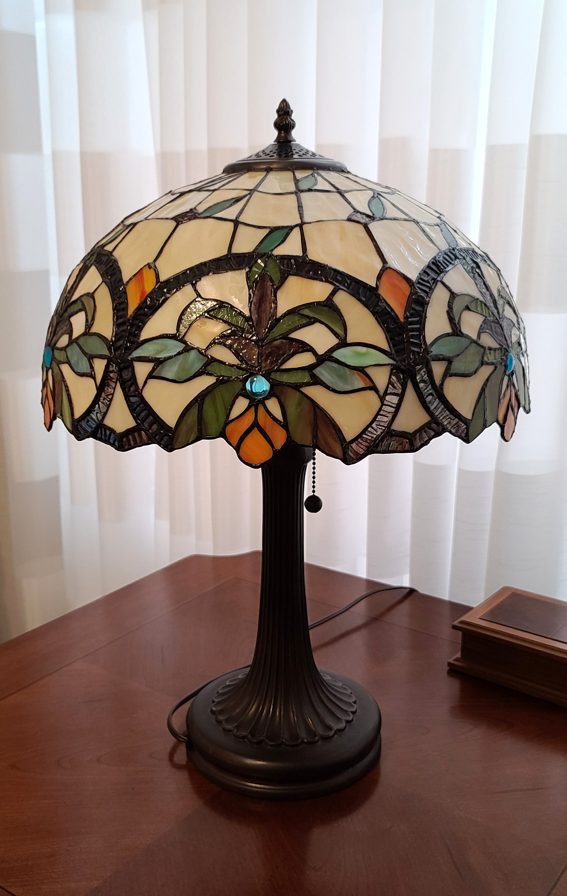 23" Dark Brown Metal Two Light Candlestick Table Lamp With White Shade - Homeroots - Flyclothing LLC